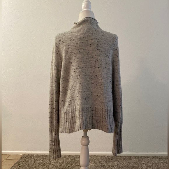 Madewell Gray High Neck Sweater - Picture 2 of 3
